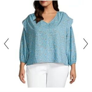 A.N.A. Balloon Sleeve Top